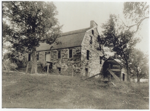 Old stone house (home julia gay was living in when she did her sampler)